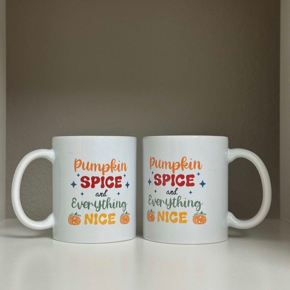 Pumpkin Spice & Everything Nice Ceramic Mug 12oz